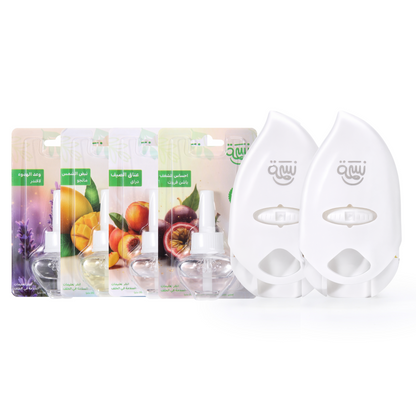 باقة الانتعاش (2 جهاز + 4 زيوت)